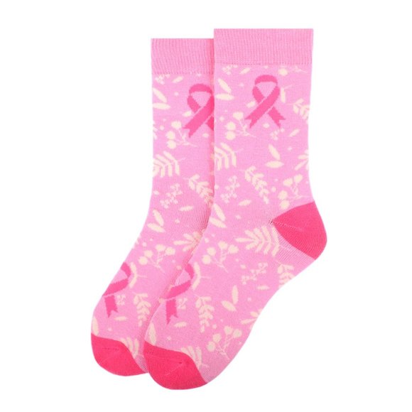 Women's Breast Cancer Awareness Novelty Socks - Picture 2 of 5